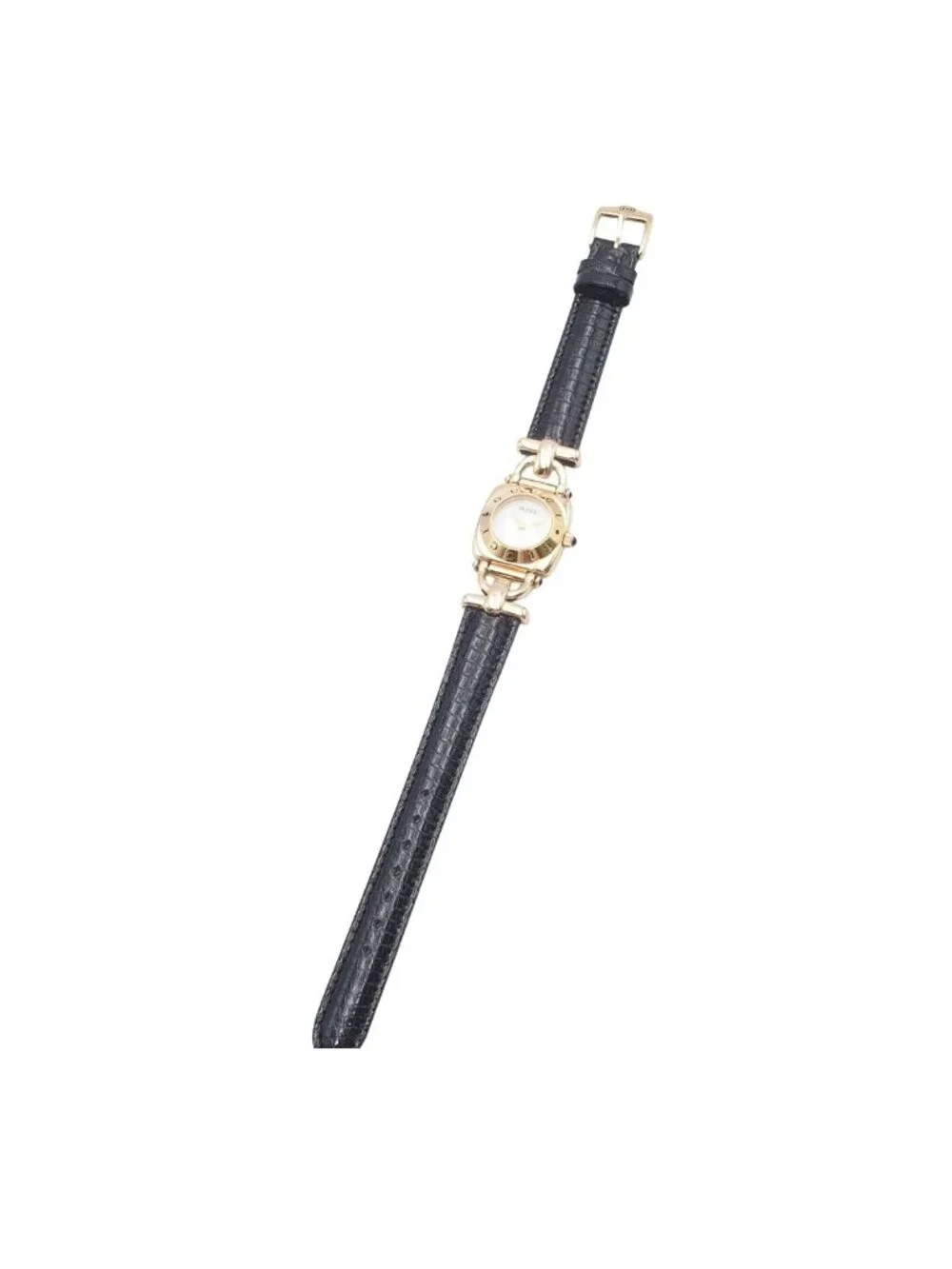 Gucci Horsebit White Leather Watch Quartz